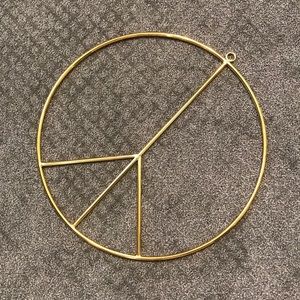 Crate and Barrel Metal Peace Sign